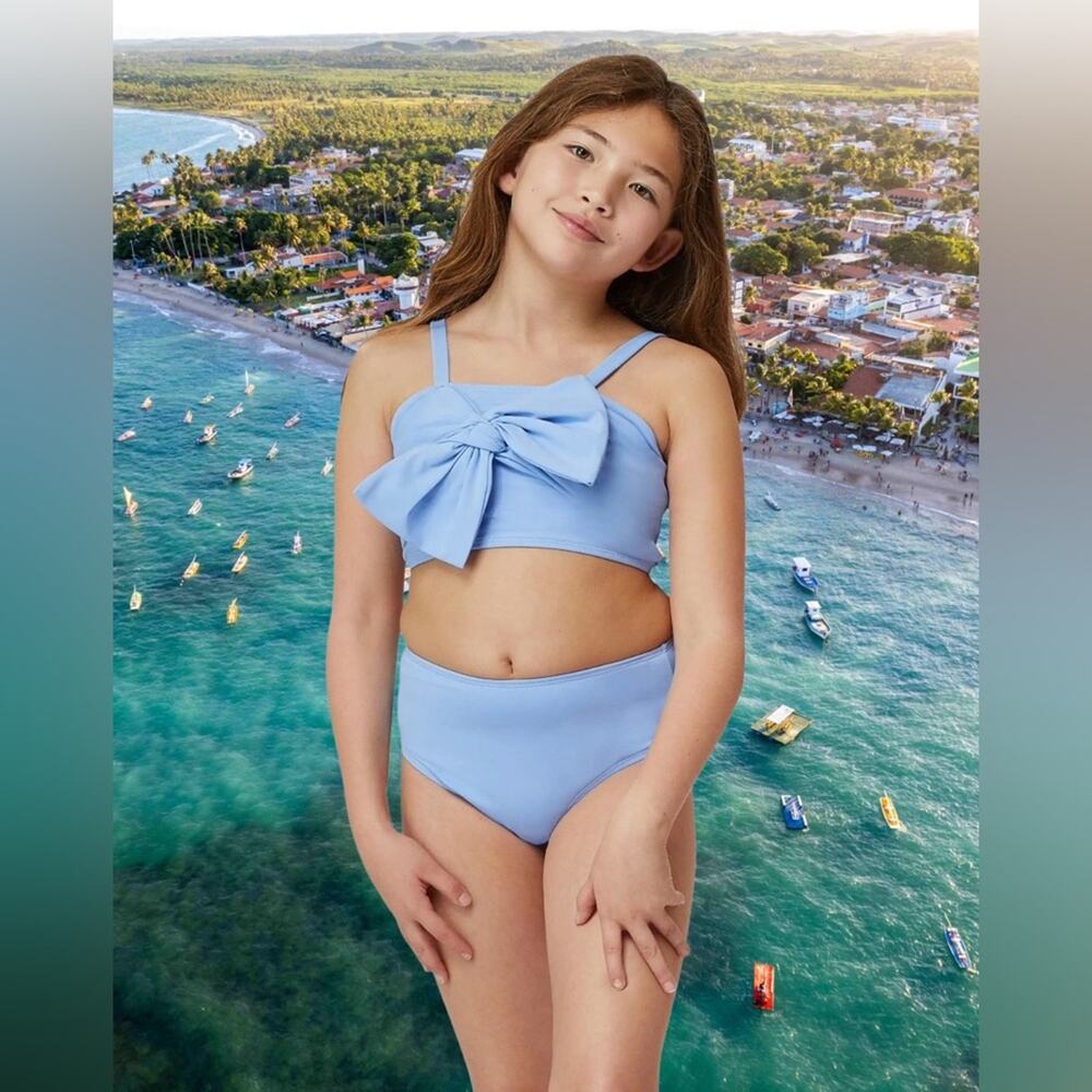 NWT! Habitual Beach Hut Girls UPF 50+ Bikini Set